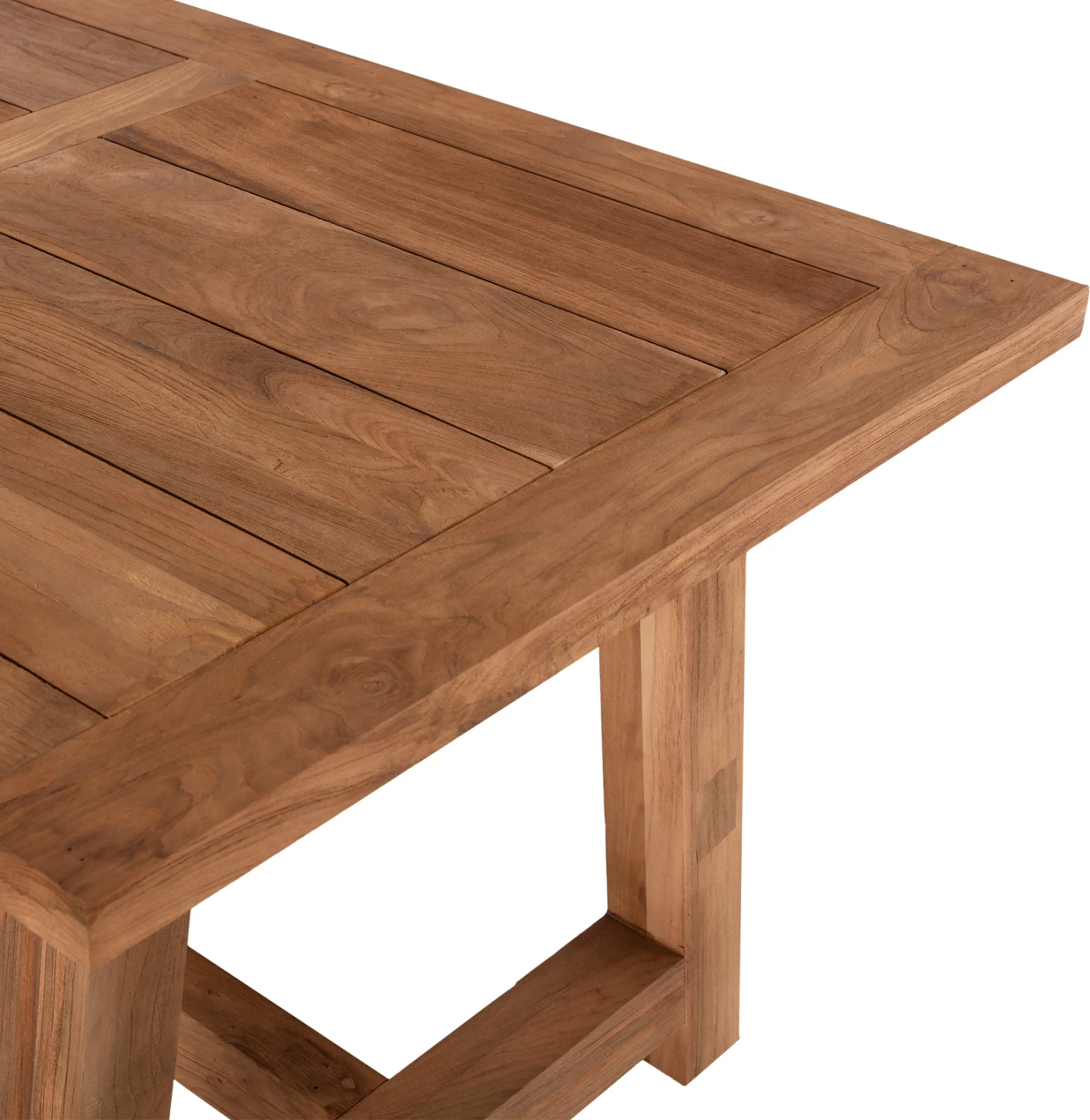 Jedilna miza iz recikliranega tikovega lesa v naravni barvi 200x90x75H cm