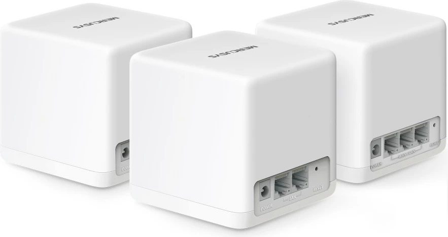 Mesh sistem WiFi 6 AX1500 H60X, Mercusys, 3-pack, bel Mesh sistem WiFi 6 AX1500 H60X, Mercusys, 3-pack, bel