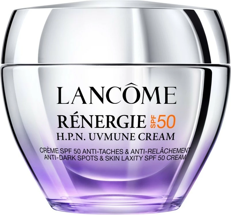 Krema proti gubam z zaščito SPF Lancome Renergie H.P.N. UVmune za ženske, 50 ml