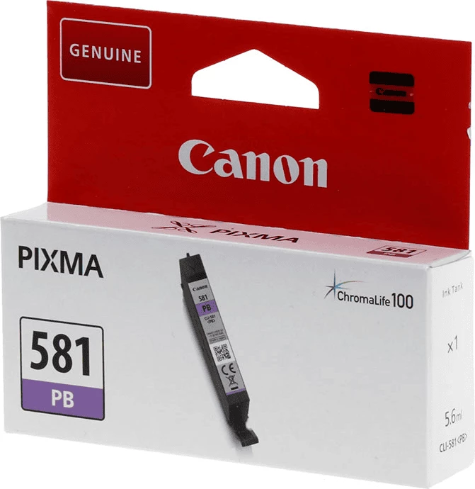 Barvna kartuša Canon CLI-581 PB (2107C001), 5,6 ml, do 1660 strani, standard, modra