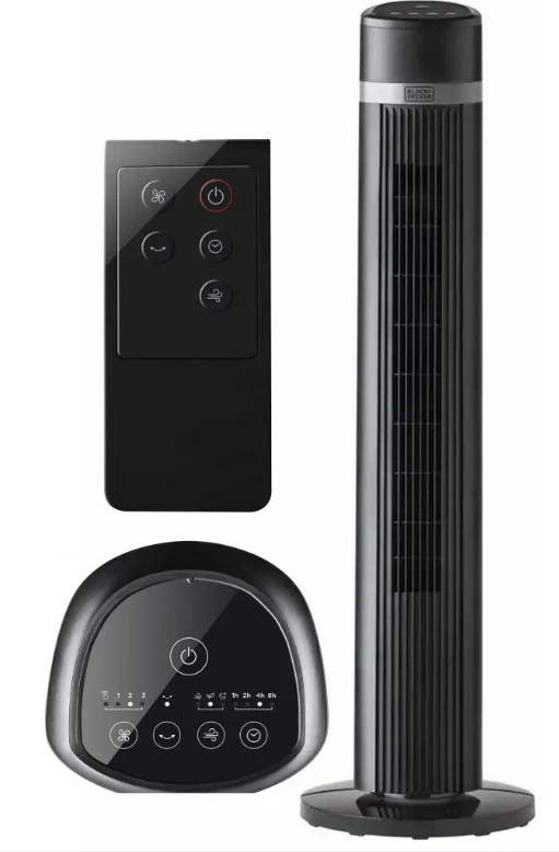 Stolpni ventilator BLACK+DECKER BXEFT50E, črn