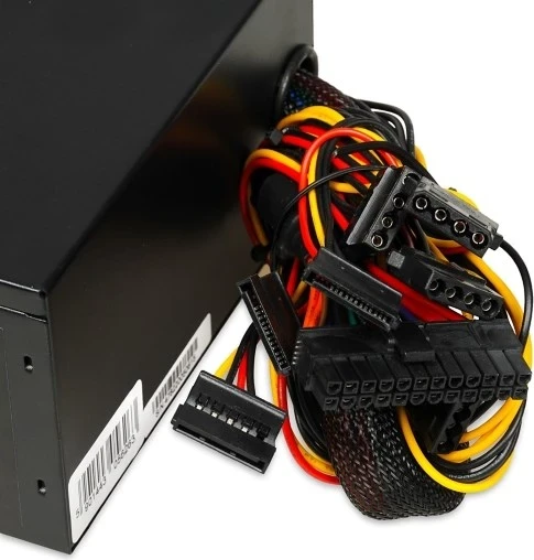 Napajalnik 600W z ventilatorjem 14 cm, bel - IBOX AURORA