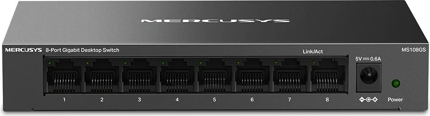 8-portni Gigabit namizni switch, črn Mercusys