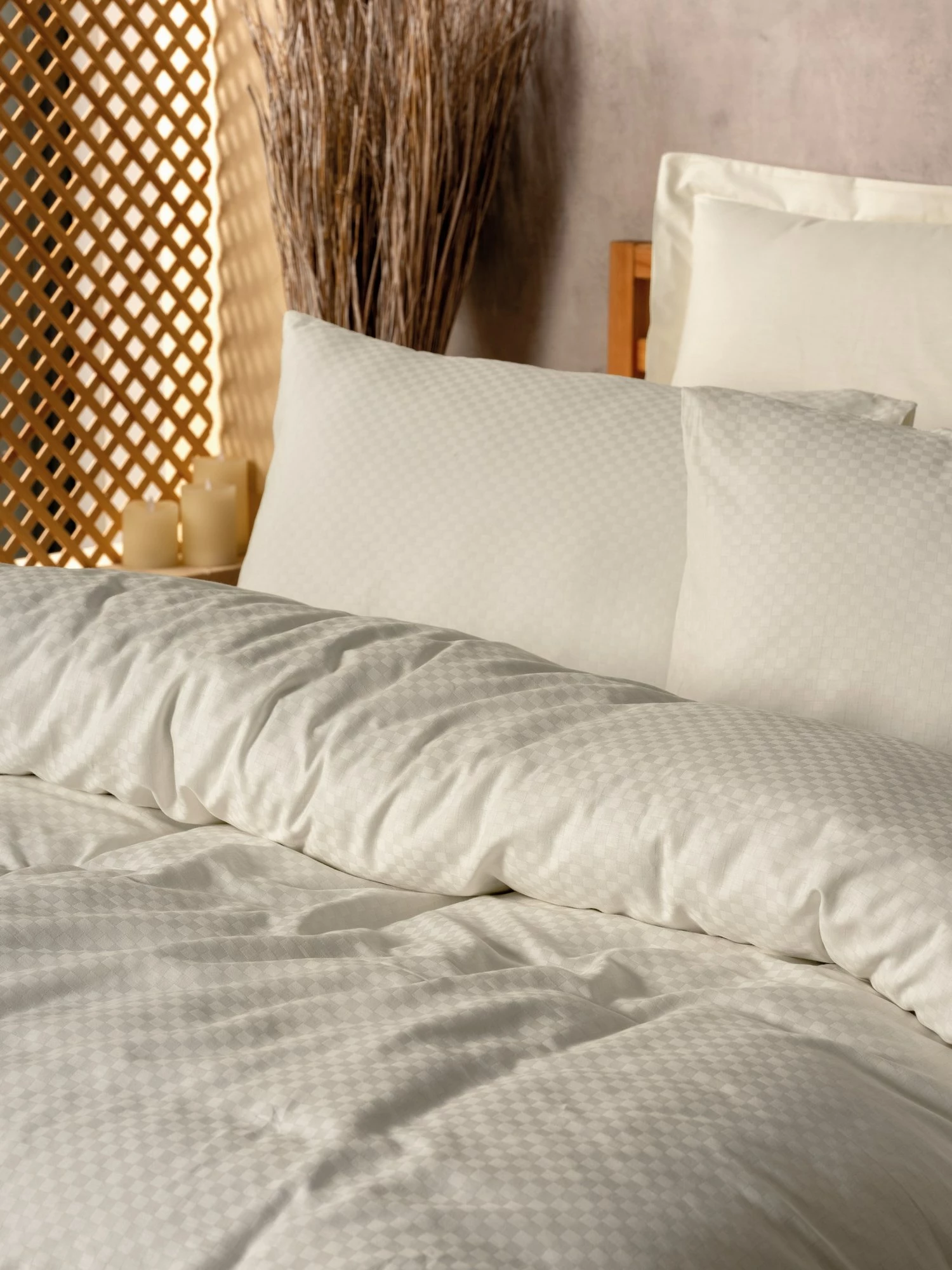 Prevleka za prešito odejo Super King, krem, L'essentiel