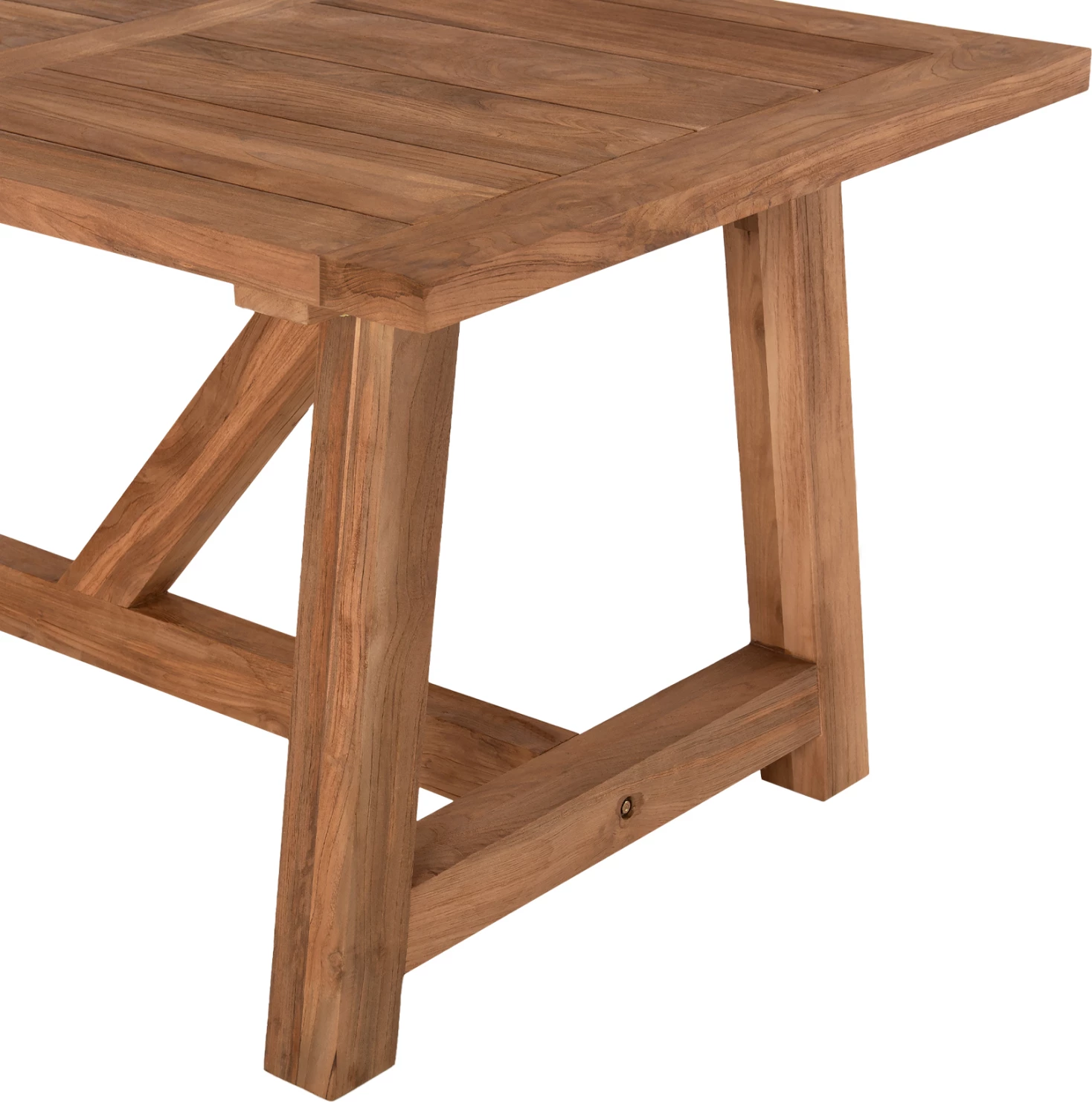 Jedilna miza iz recikliranega tikovega lesa v naravni barvi 200x90x75H cm