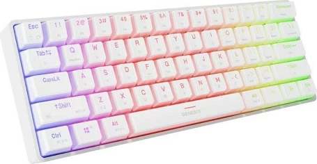 Mehančna tipkovnica, Genesis Thor 660 G2, RGB, Gateron Brown, bela
