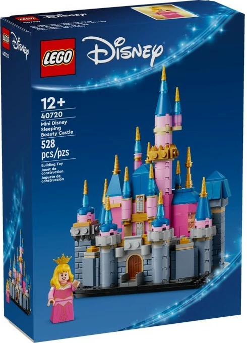 Mali grad "Little Sleeping Beauty Castle", LEGO Disney 40720, 528 kosov, roza/modra