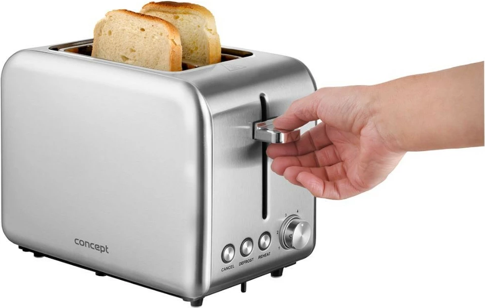 Tost za kruh Concept SINFONIA TE2050, 2 reže, nerjaveče jeklo