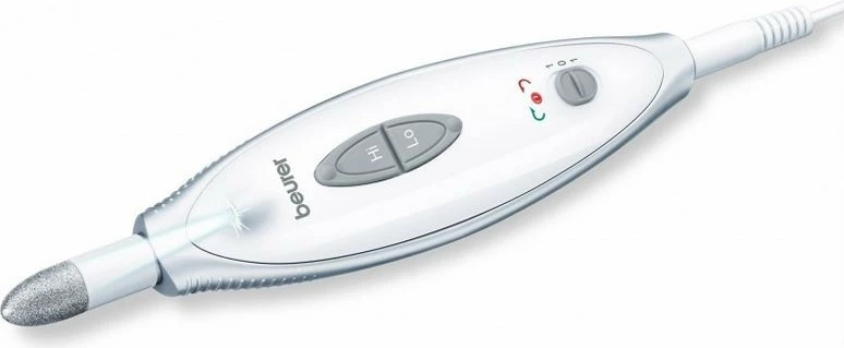 Set za manikuro in pedikuro Beurer MP 41, 7 nastavkov, 2 hitrosti, na elektriko, s kovčkom, bel