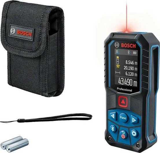 Laserski merilec razdalje Bosch GLM 50-27 C, 50 m, Bluetooth, IP65, črn/moder