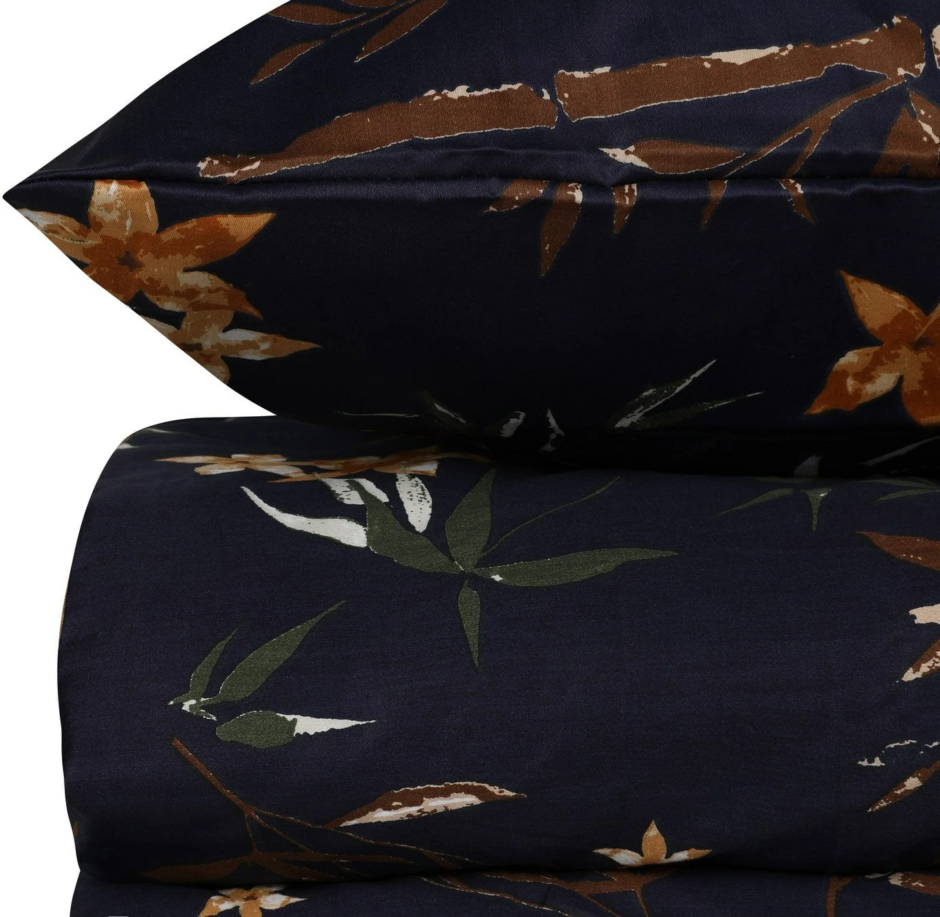 Set enojnih prevlek iz satena, bambus, cvet, L'essentiel