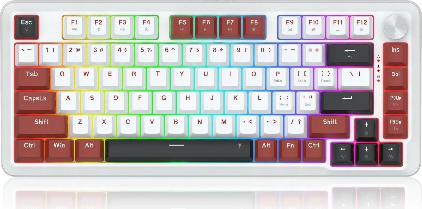 Tipkovnica RGB, bela Redragon K721WRB-RGB Stormhunter