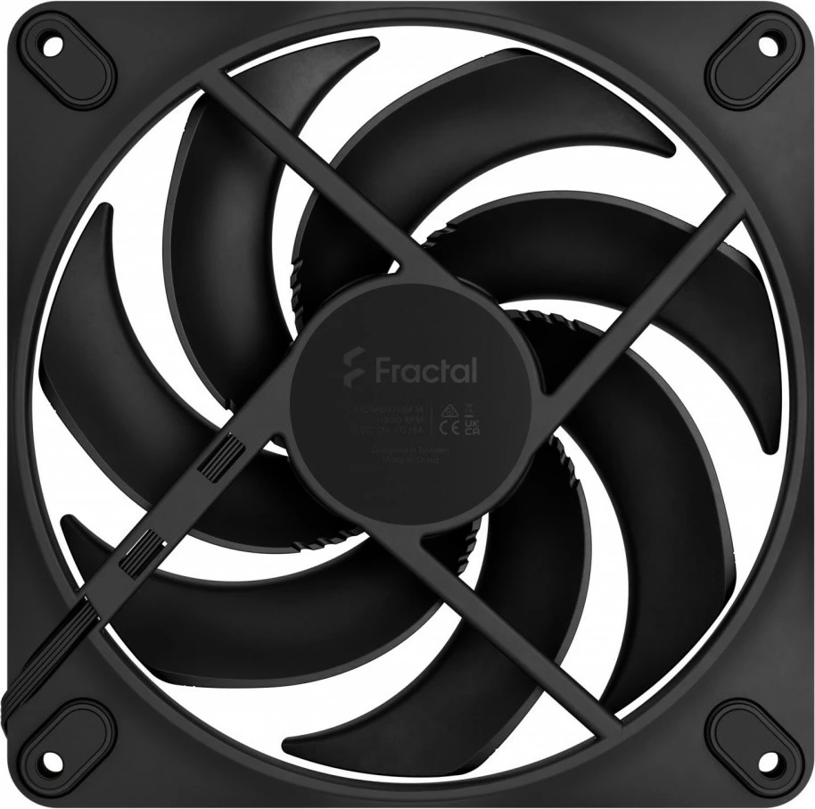 Ventilator za ohišje Fractal Design Momentum 14, 140 mm, črn