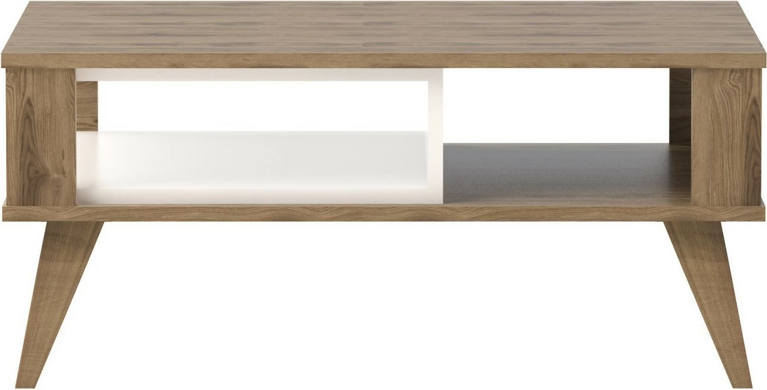 Kavni mizica Ionis, Hanah Home, barva hrasta in bela