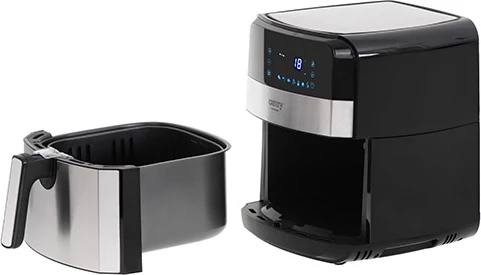 Cvrtnik na vroč zrak Camry CR 6311, 5 L, 9 programov, 1700 W, črno/srebrn