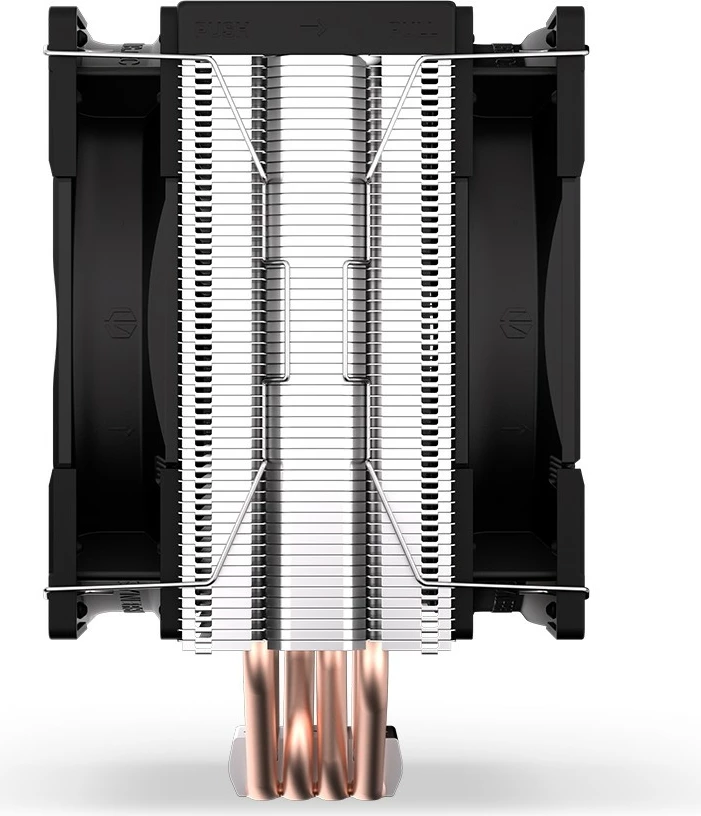 Hladilnik procesorja, Endorfy Fera 5 Dual Fan, EY3A006, 2 ventilatorja, 12 cm, za socket Intel/AMD, črn