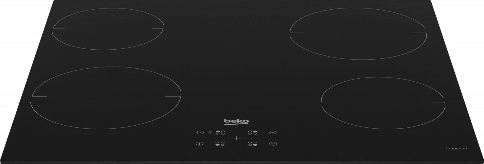 Indukcijska kuhalna plošča, Beko HII64401QT, 4 območja, črna