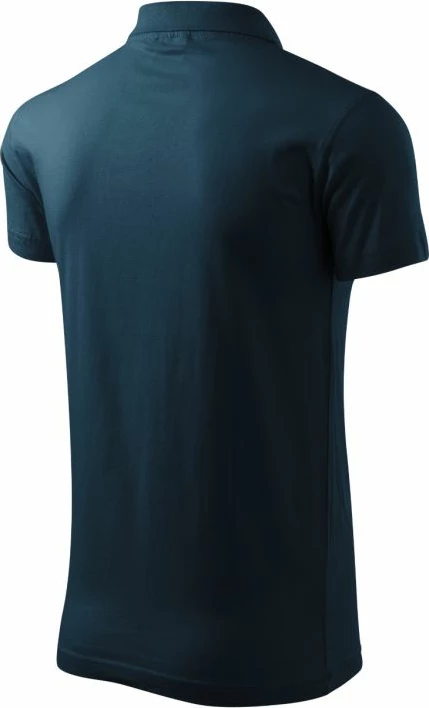 Polo majica Adler za moške, temno modra