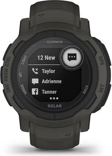 Pametna ura Garmin Instinct 2 Solar, 2,29 cm (0,9"), MIP, GPS, grafit