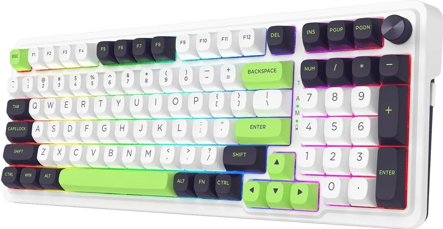 Tipkovnica RGB, bela Redragon K686WBG-RGB-MAX Eisa Max