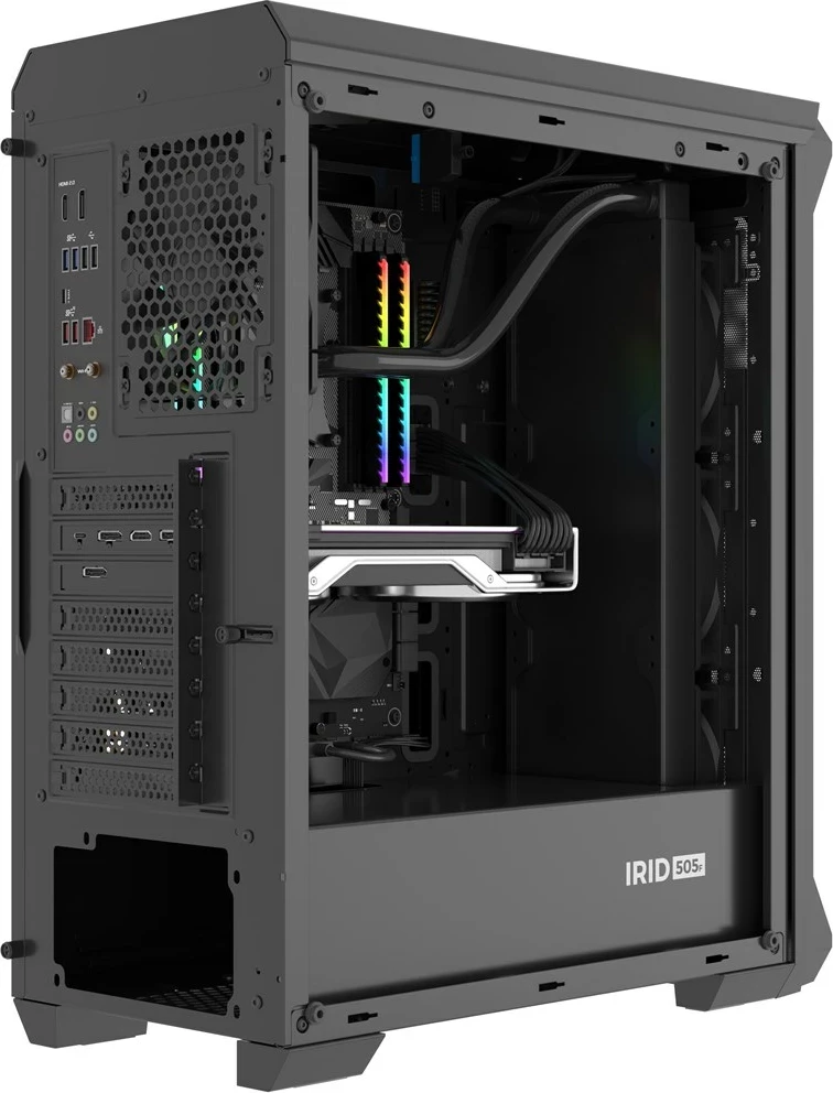 Midi tower ohišje GENESIS Irid 505F, črno