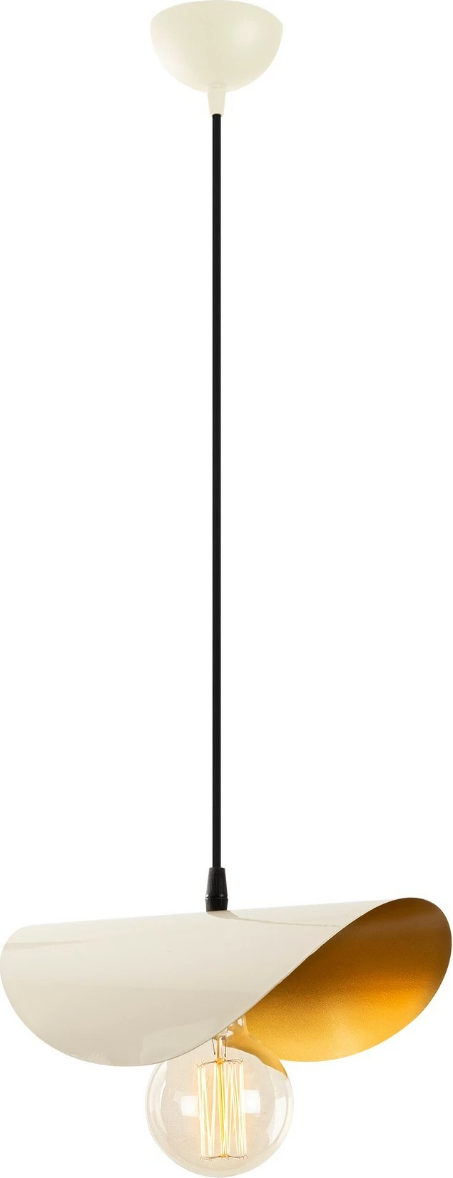 Moderna stropna svetilka, bela in zlata, Opviq Sivani MR-829