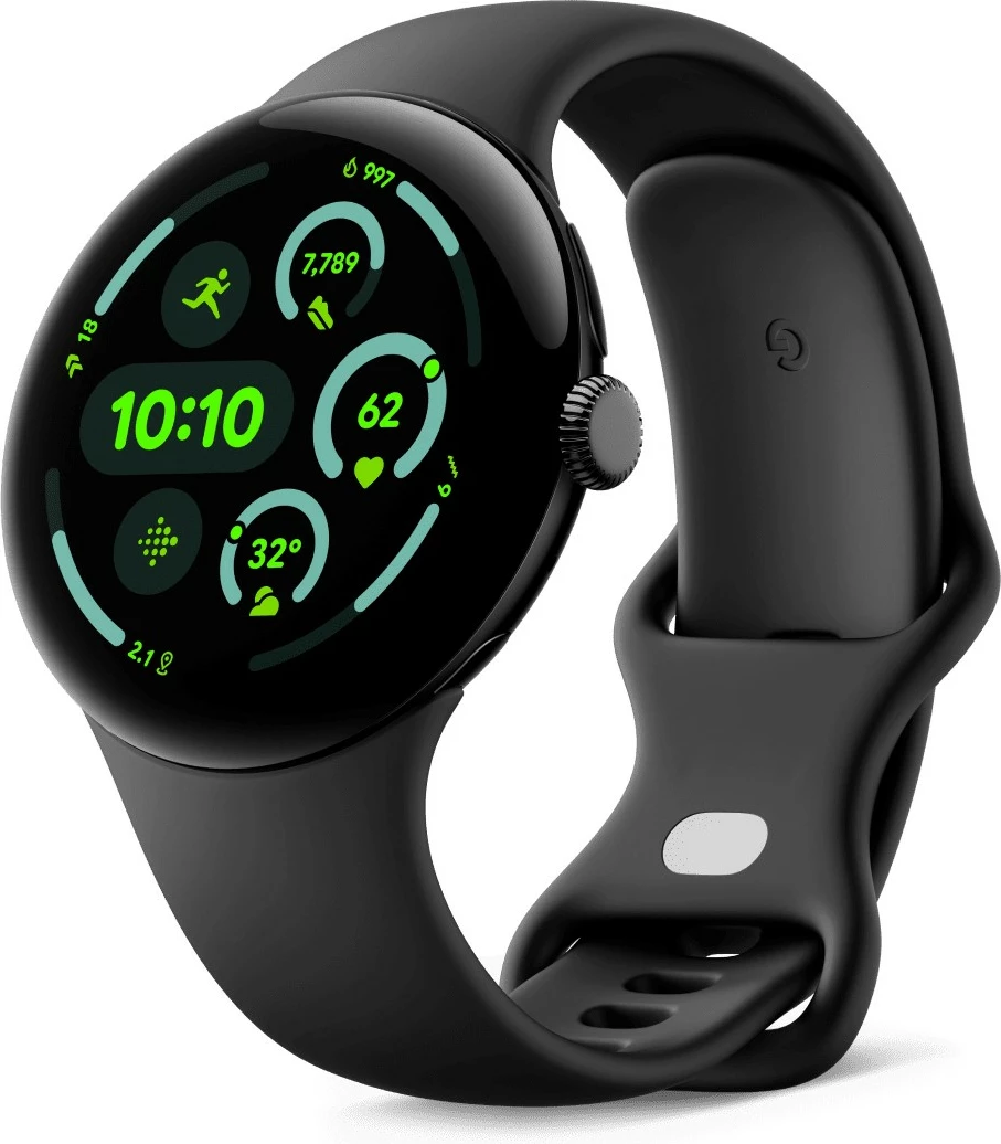 Pametna ura z AMOLED zaslonom, 32 GB, GPS, Matte Black Google Pixel Watch 3