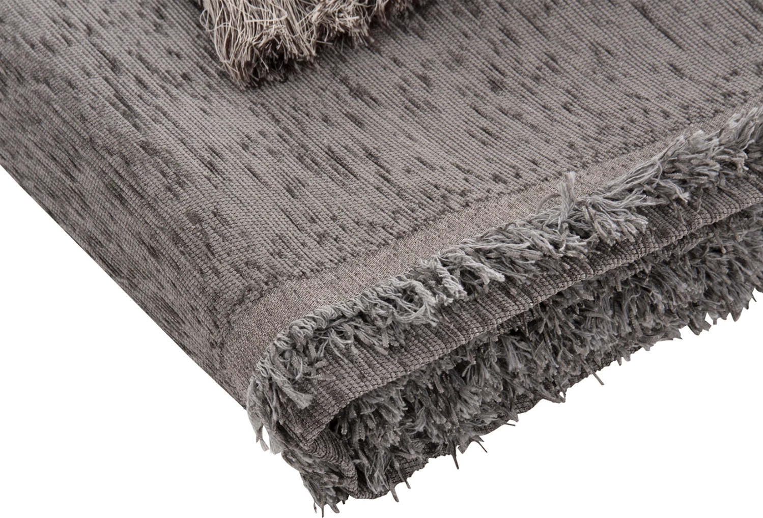 Prevleka za kavč z resicami DREAMTOPIA FH12161.07 v sivi barvi 245X170cm