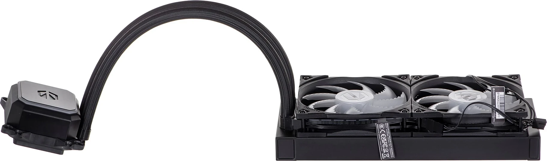 Hladilnik z vodnim hlajenjem za procesor ENDORFY Navis F240 ARGB, 24 cm, črn