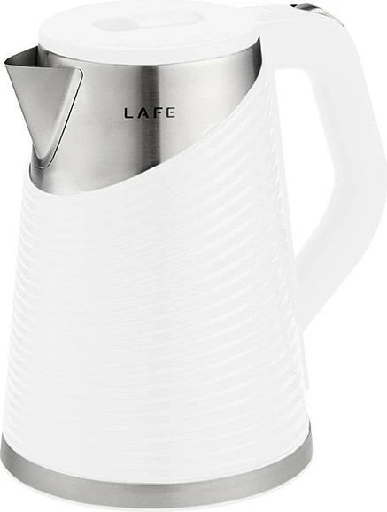 Električni ibrik Elegant White Lafe, 1,8 L, 1800 W, bel-srebrn