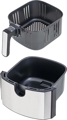 Cvrtnik na vroč zrak Camry CR 6311, 5 L, 9 programov, 1700 W, črno/srebrn