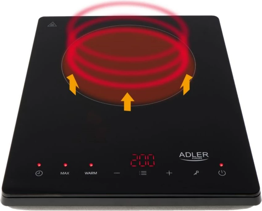Indukcijska plošča Adler AD 6513, črna