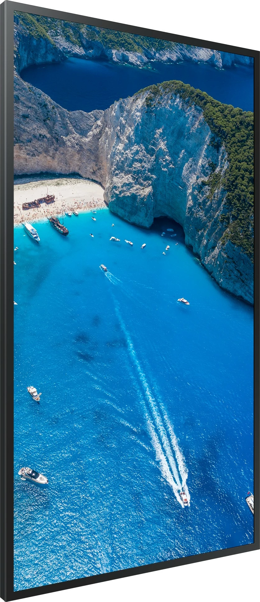 Velik zaslon 75" Samsung OM75A, LED, črn