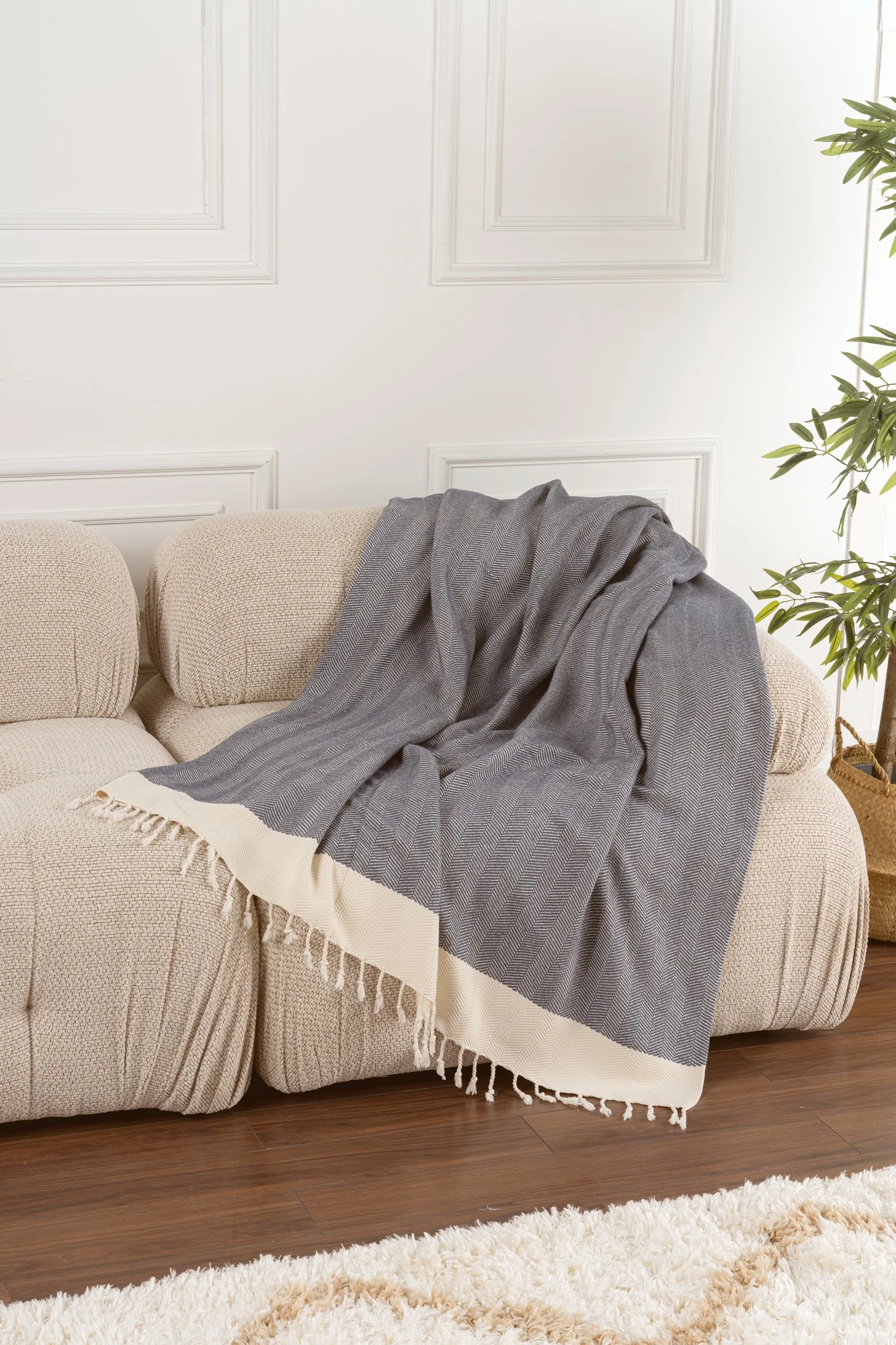 Navlaka za kavč L'essentiel Baliksirti, indigo