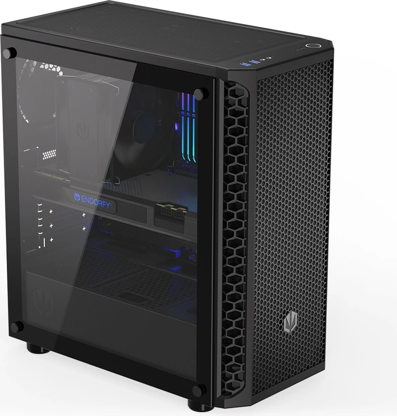 Midi tower ohišje s kaljenim steklom Endorfy Signum 300 Core, črna