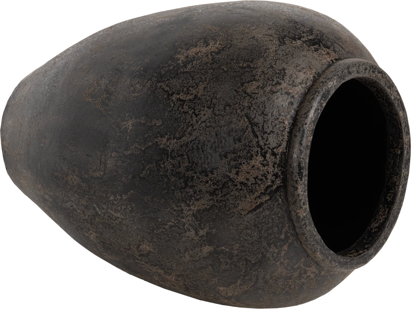 Dekorativna talna vaza SPARTA FH7934 iz terakote v črni barvi Φ66x85Hcm