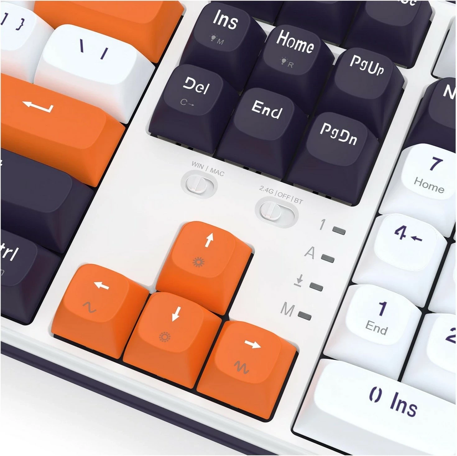 Gaming tipkovnica, Redragon K689WBO-RGB-PRO Wyvern, RGB, brezžična, bela