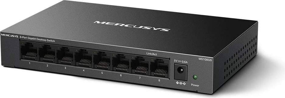 8-portni Gigabit namizni switch, črn Mercusys 8-portni Gigabit namizni switch, črn Mercusys