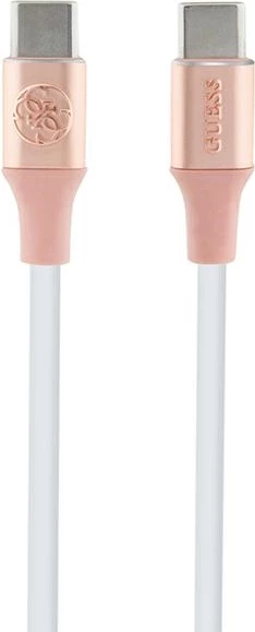 Kabel USB-C na USB-C, 1,5 m, hitro polnjenje, rožnat, Guess
