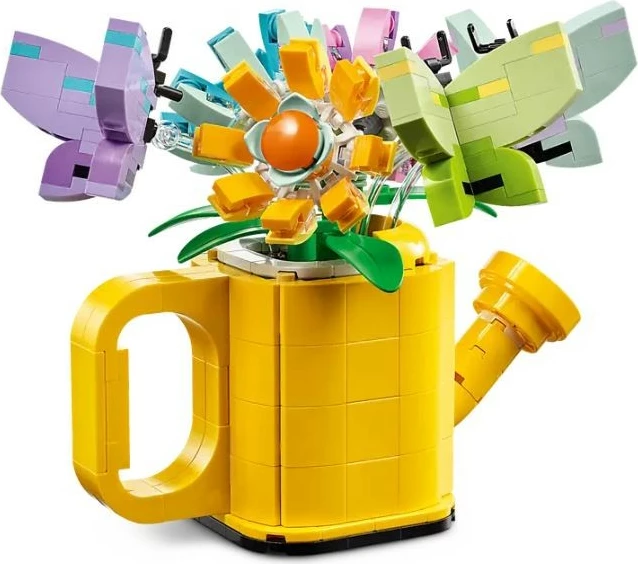 Gradbeni set 3-v-1, 420 delov, plastika — LEGO Creator 31149 Flowers in a Watering Can