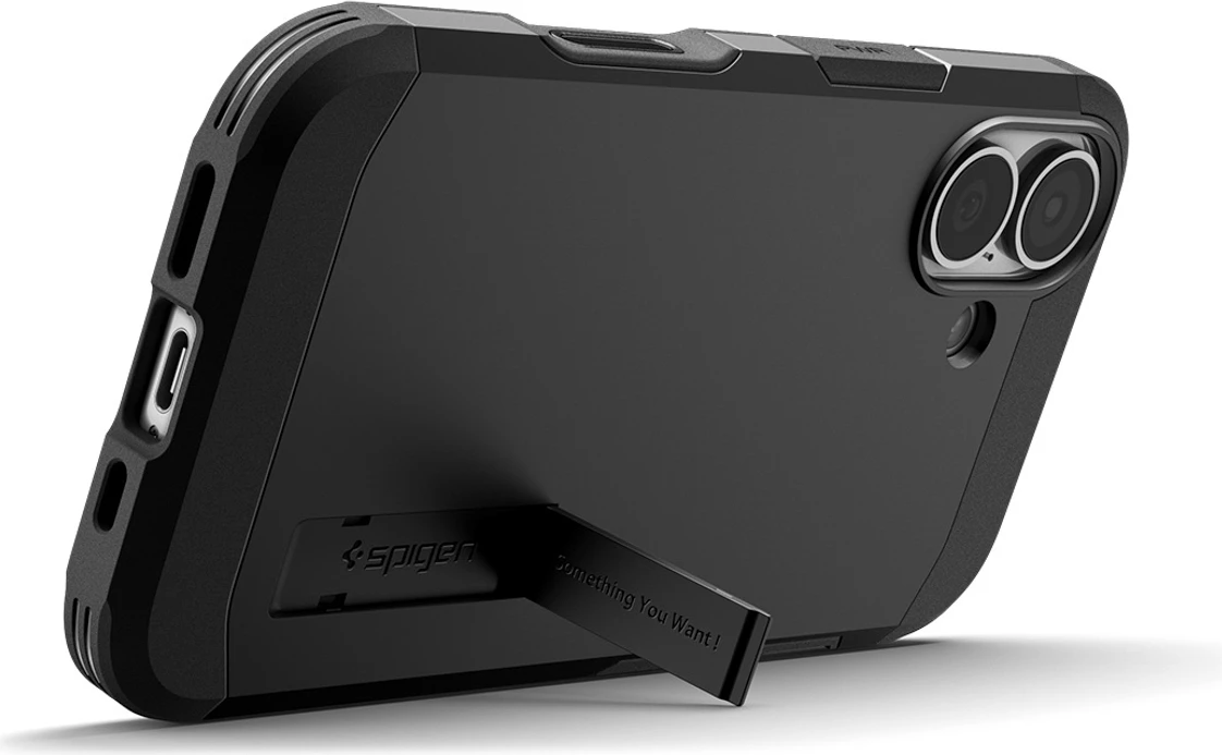 Ovitek za telefon Spigen Tough Armor "T" MagSafe za iPhone 17, črn