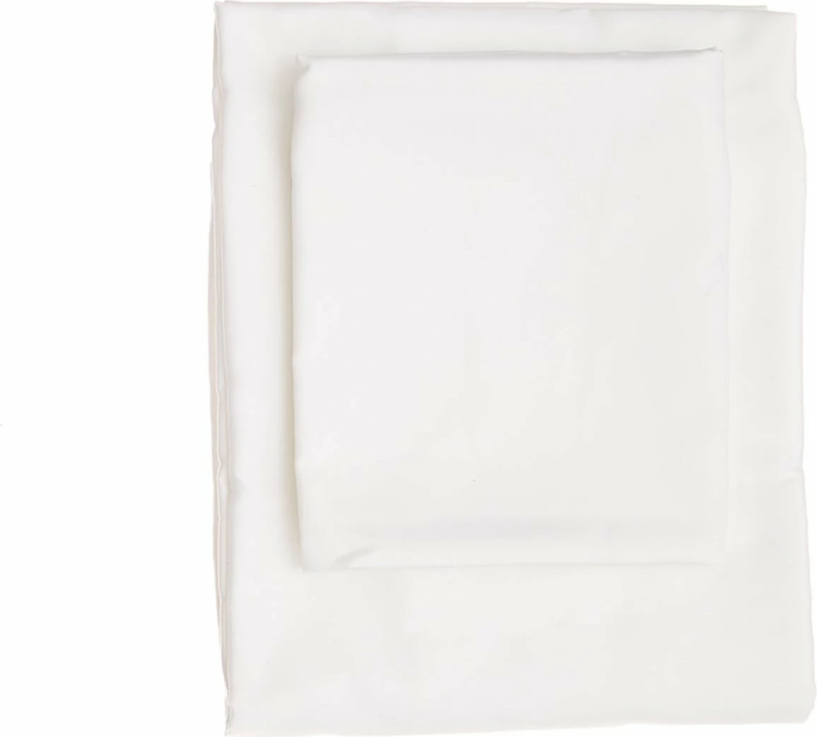 Majhna navlečena rjuha iz satena, bela, L'essentiel