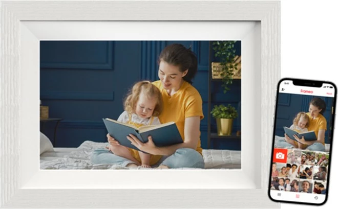 Digitalna okvir Braun DigiFrame 10W, 10,1 palca, 32 GB, Wi-Fi, bel