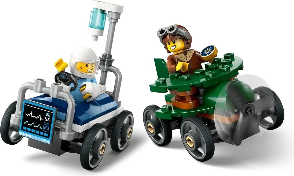 Avion proti bolnišnični postelji LEGO City 60459, 2 minifigi