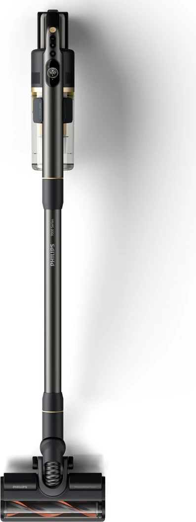 Brezžični pokončni sesalnik za suho in mokro čiščenje, Philips 7000 series Aqua XC7057/01, 0,6 L, Li-Ion, črn