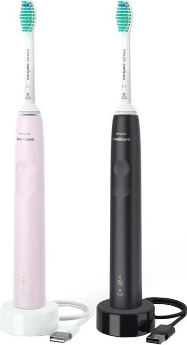 Električna zobna ščetka Philips Sonicare HX3675/15, črno/roza