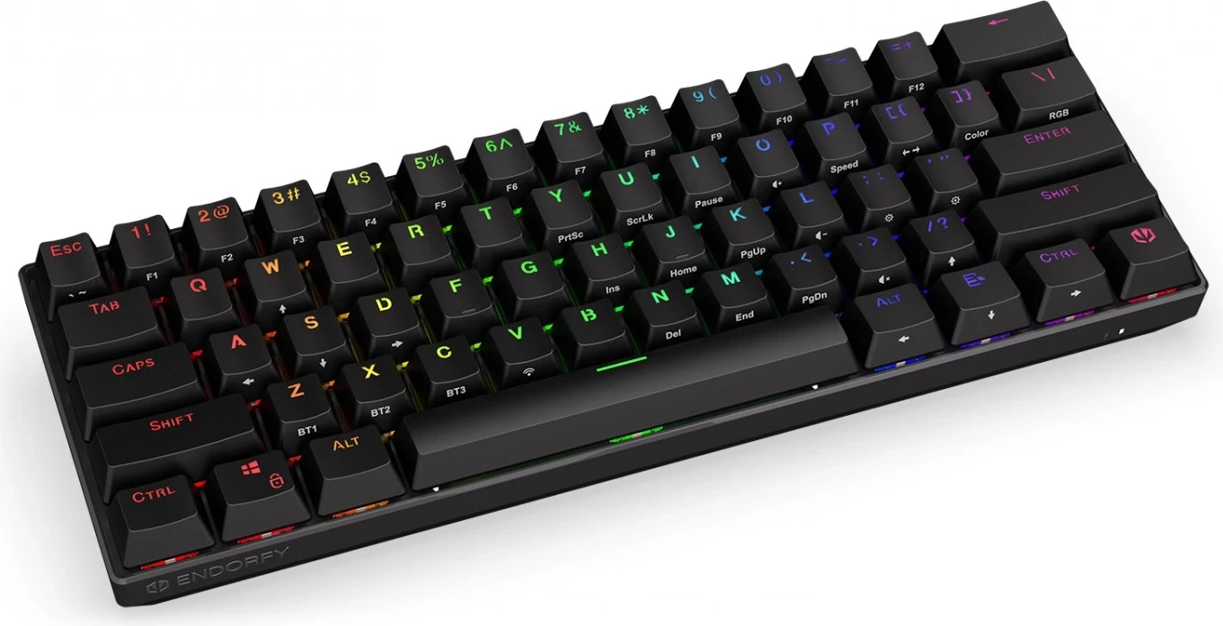 Mehanska igralna tipkovnica Endorfy, črna