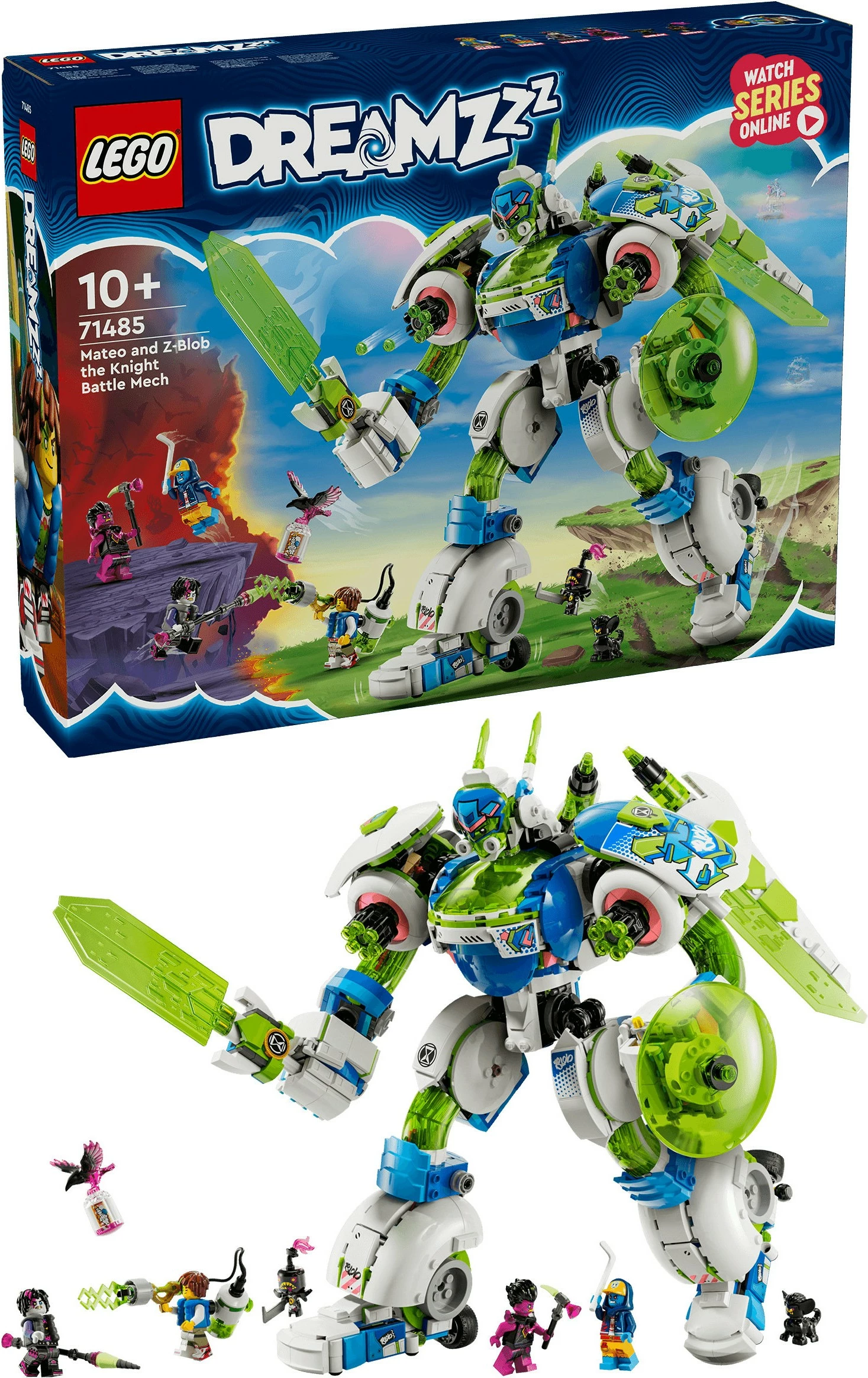 Gradbeni set DreamZzz Mateo in Z-Blob Mech Grelec LEGO 71485, večbarven