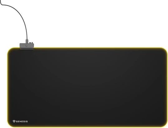 Velika podloga za miško Genesis Boron 500 XXL RGB, črna