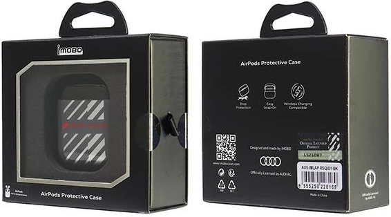 Ovitek za AirPods 1/2, Audi IML Sport, črn